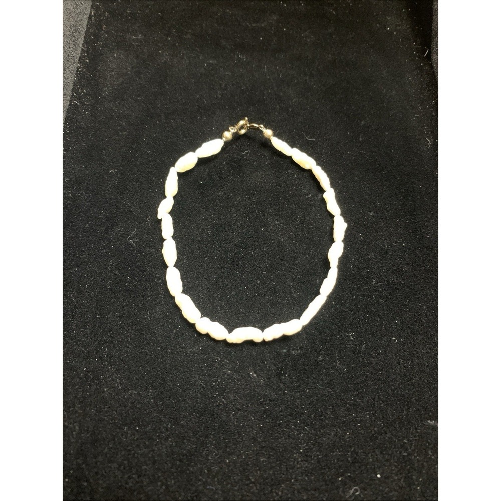 Natural Freshwater Pearl Bracelet 6" 14kt GF with C Clasp